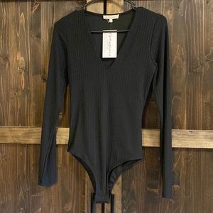 V-neck bodysuit